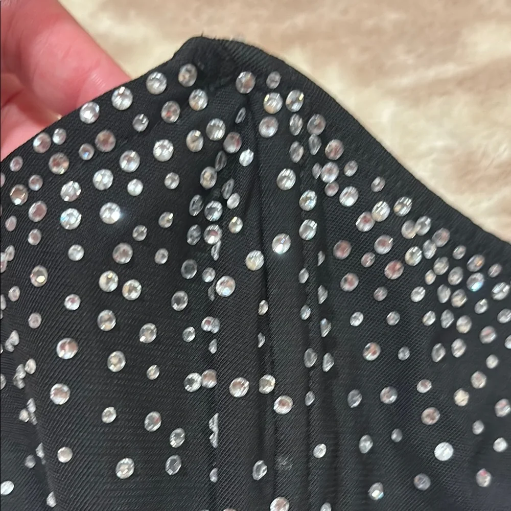 Edikted Black Embellished Bustier Bodysuit - Picture 4 of 5